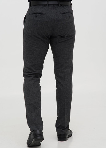 Темно-серые классические демисезонные зауженные брюки Trend Collection