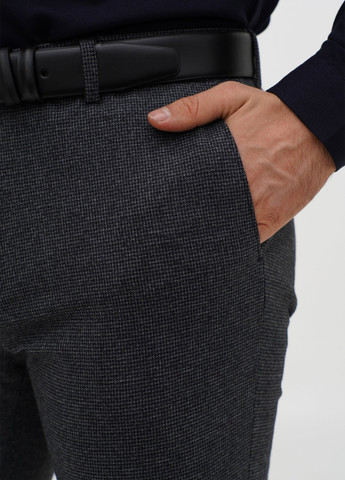 Темно-серые классические демисезонные зауженные брюки Trend Collection