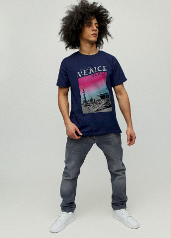 Темно-синя футболка чоловіча YAPPI