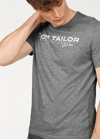 Серая футболка Tom Tailor