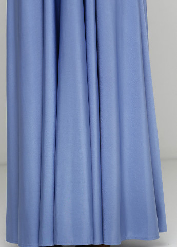 Блакитна вечірня сукня в грецькому стилі, кльош Biba однотонна