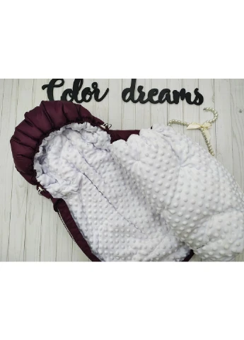 Конверт для немовлят 62/1 75х90 см Бордовий Color Dreams (223730382)