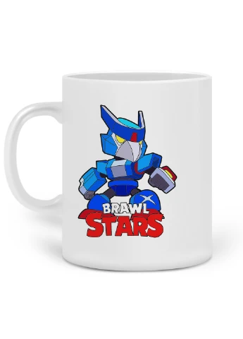 Кружка Ворон Меха Бравл Старс (Crow Mech Brawl Stars) 330 мл горнятко керамічне (20259-1008) MobiPrint (219778113)