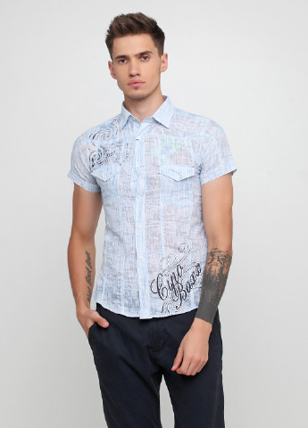 кэжуал рубашка с рисунком Cipo & Baxx с коротким рукавом