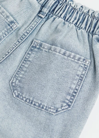 Голубые демисезонные прямые джинсы H&M
