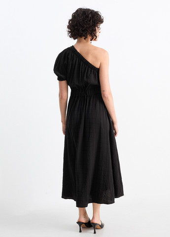 Черное кэжуал платье а-силуэт C&A однотонное