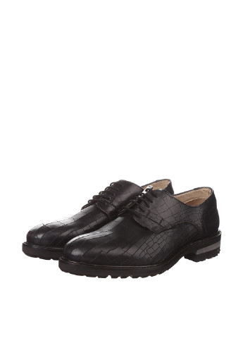 Кэжуал черные мужские туфли Alberto Torresi на шнурках