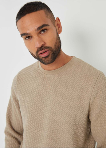 Бежевий світшот Threadbare однотонний (360893362)