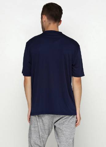 Темно-синяя летняя футболка с коротким рукавом Blue 84