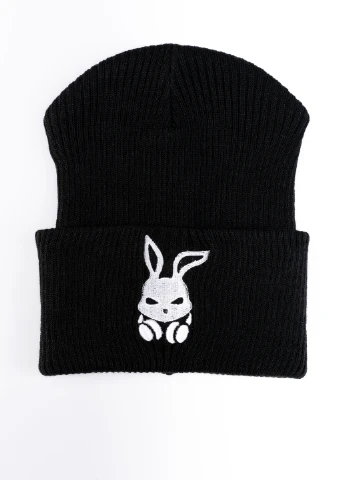 Шапка женская Bunny logo черная Intruder (207721969)