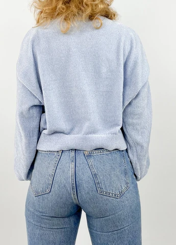 Блакитний демісезонний светр H&M