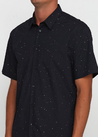 Черная кэжуал рубашка с рисунком H&M