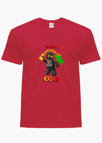 Червона демісезонна футболка дитяча коул лего ніндзяго (cole lego ninjago masters of spinjitzu) (9224-2640) MobiPrint