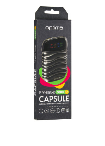 Універсальна батарея 6000mAh Black Optima capsule (130135408)