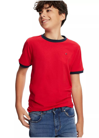 Красная демисезонная футболка Tommy Hilfiger