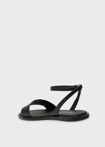 Черные босоножки Calvin Klein с ремешком с логотипом