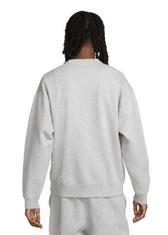 Сірий світшот dx1361-063 Nike меланж вишивка (321974474)