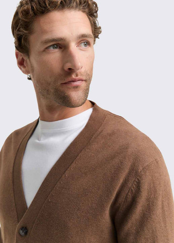 Светло-коричневый демисезонный кардиган Tom Tailor