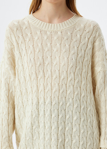 Светло-бежевый демисезонный свитер джемпер KOTON