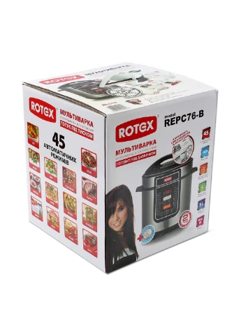 Мультиварка-скороварка Rotex REPC76-B (130035720)