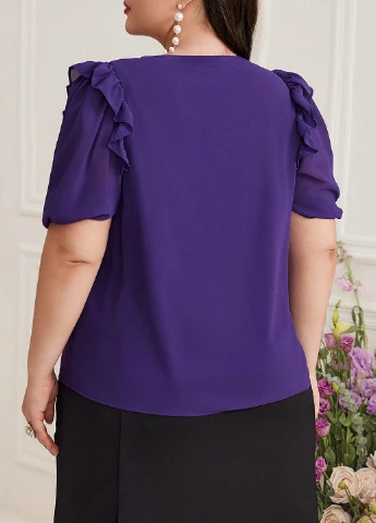 Фіолетова блуза SHEIN