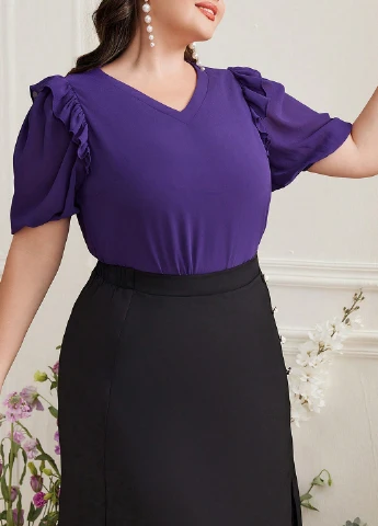 Фіолетова блуза SHEIN