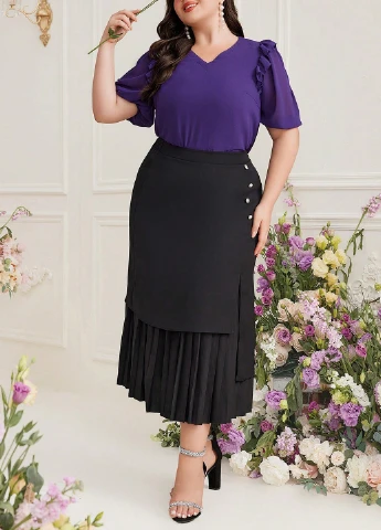 Фіолетова блуза SHEIN