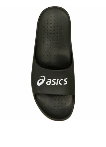 Шльопанці Asics логотип чорний спортивний
