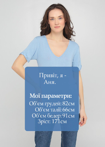 Голубая летняя футболка Asos