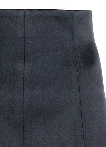 Темно-синяя кэжуал однотонная юбка H&M карандаш