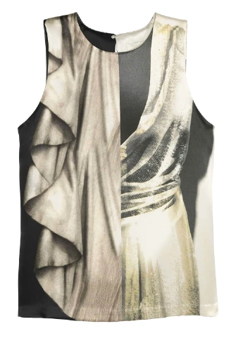Комбинированная блуза H&M Studio