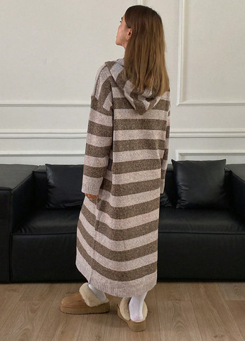 Серо-бежевый демисезонный кардиган SHEIN