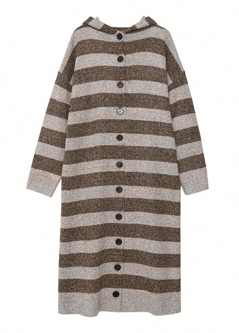 Серо-бежевый демисезонный кардиган SHEIN