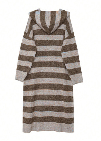 Серо-бежевый демисезонный кардиган SHEIN