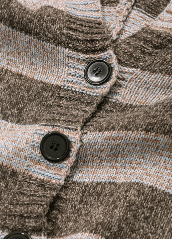 Серо-бежевый демисезонный кардиган SHEIN