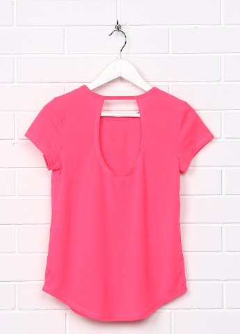 Кислотно-розовая летняя футболка Gap