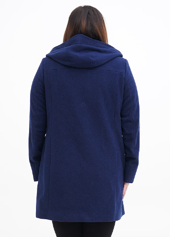 Темно-синее демисезонное Пальто однобортное Luisa Viola