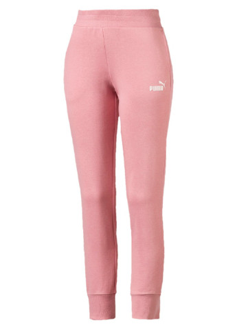 Штани Puma джогери логотипи рожеві спортивні поліестер