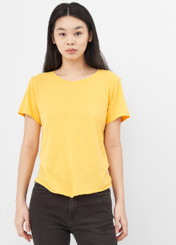 Желтая кэжуал футболка Weekday