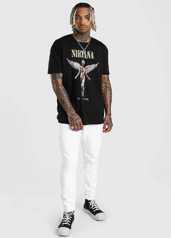 Черная футболка Boohoo