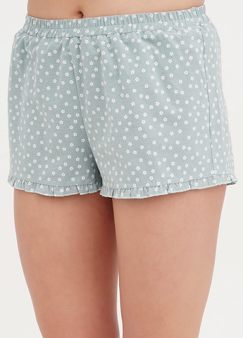 Мятная всесезон пижама (рубашка, шорты) рубашка + шорты Silence