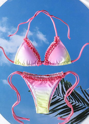 Комбінований літній купальник (ліф, трусики) роздільний, бікіні SHEIN