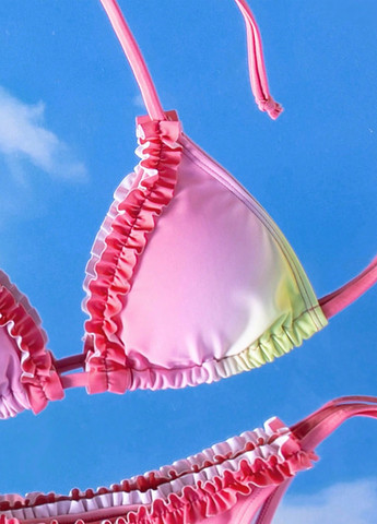 Комбінований літній купальник (ліф, трусики) роздільний, бікіні SHEIN