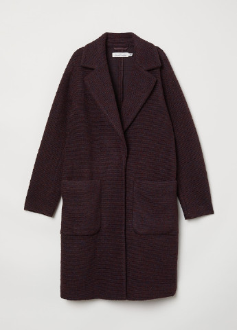 Темно-бордовое демисезонное Пальто однобортное H&M