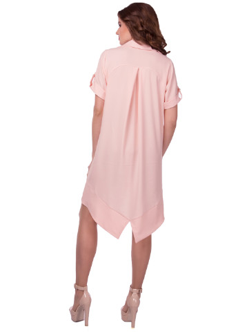 Розовое кэжуал платье Alpama однотонное