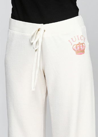 Молочные кэжуал демисезонные прямые брюки Juicy Couture