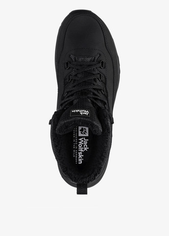 Черные осенние ботинки хайкеры Jack Wolfskin