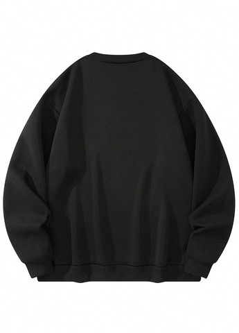 Чорний світшот SHEIN напис (339827738)