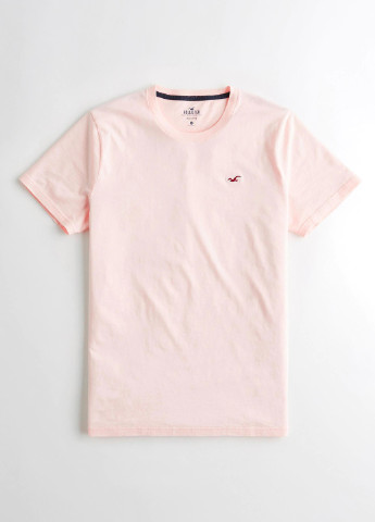 Бледно-розовая футболка Hollister