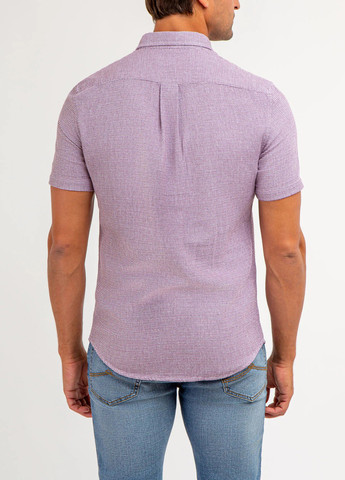 Бордовая кэжуал рубашка в полоску U.S. Polo Assn.